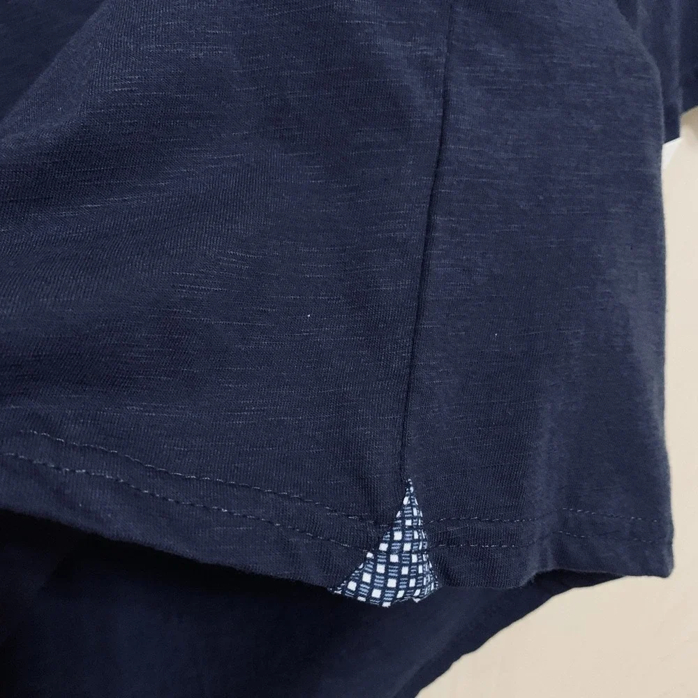 NWT Craft + Flow Good Life Polo Men's XXL Navy New Contrast Collar Short Sleeve
